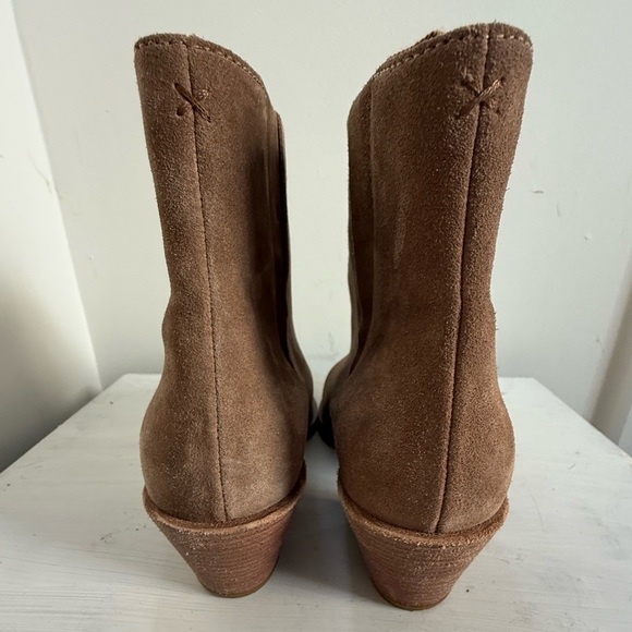 NWOB Rag & Bon Dart Suede Tan Brown Camel Taupe Ankle Boot Bootie Pointed Toe 10 - Picture 12 of 15